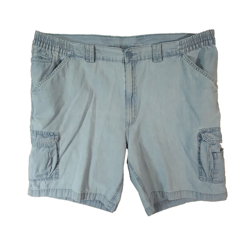 Weekender denim cargo hiking shorts men's 42 x 8 blue cotton outdoor
